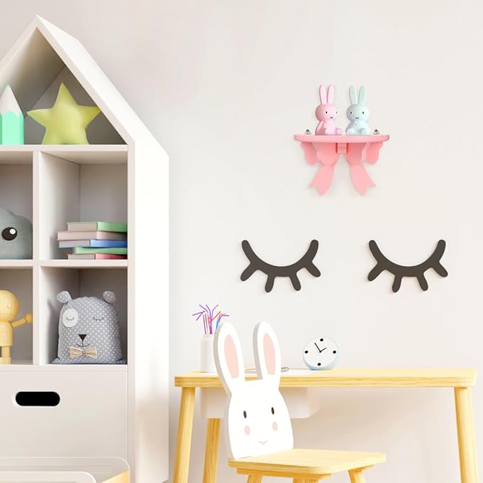 Zerodeko Nordic Style Semicircle Wooden Wall Storage Shelf 7.87X5.11X3.93In Floating Rack for Kids Room Decor Books Plants Toys Organizer