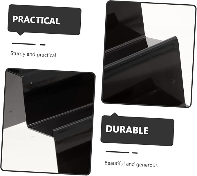 SOLUSTRE 2pcs Elegant Simple Display Stand Acrylic Purse Display Racks Makeup Storage Organizer