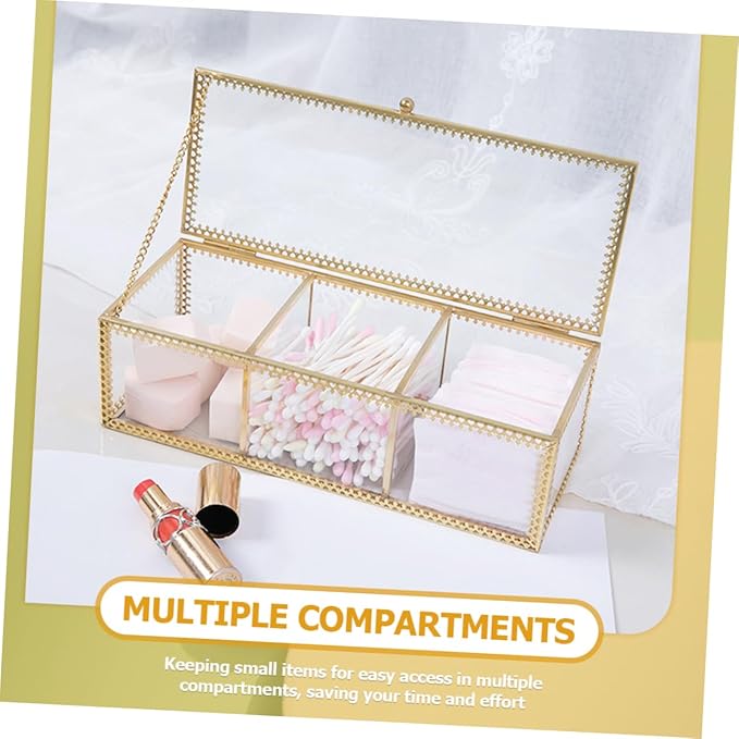 Jewelry Holder Organizer Trinket Storage Box Compartment Makeup Organizer Sections