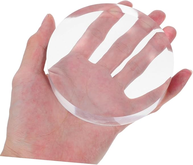 Round Acrylic Makeup Organizer Jewelry Tray Travel Makeup Holder Craft Model Display Rack