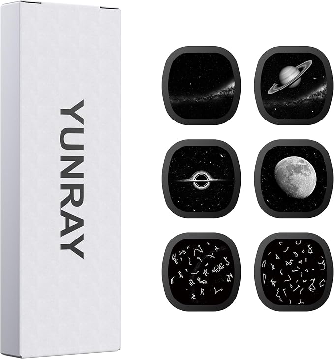 YUNRAY Galaxy Projector Disc – Ultra HD Projector Slide, Compatible with YUNRAY Galaxy Projector Pro and Model SKE-TKQ01 & BL-DQY02 (Pro Version) Projectors – 6 Disc Set