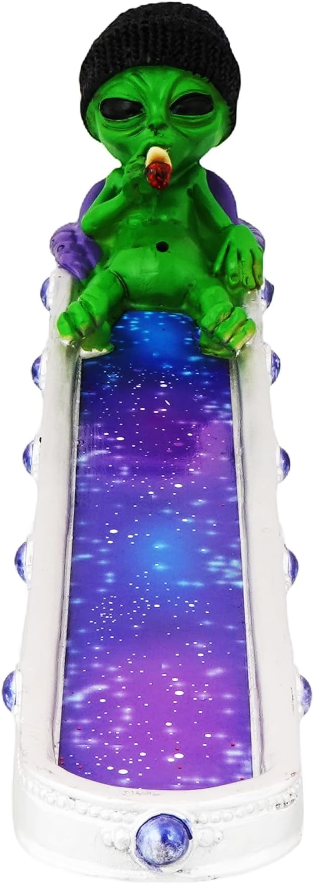 Stoner Alien in Galaxy Incense Burner - 10"