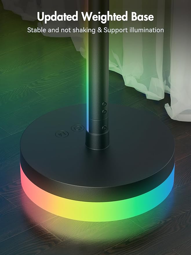 OIYN Corner Floor Lamp 2 Pack,RGBICW LED Corner Lamp with 1300lm Smart Modern Floor Lamp,App & Remote Control,Music Sync,Color Changing Standing Lamp for Bedroom Living Room and Gaming Rooms
