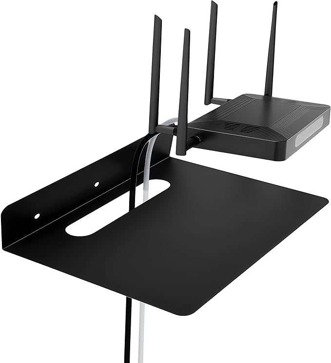 Steel Floating Shelves for Wall,Small Wall Shelf，Bookshelf Living Room Bedroom Home Office Bathroom，Little Mini Tiny Display Hanging Shelves for Books/Storage/Room Decor (Black 11.81x7.87in)