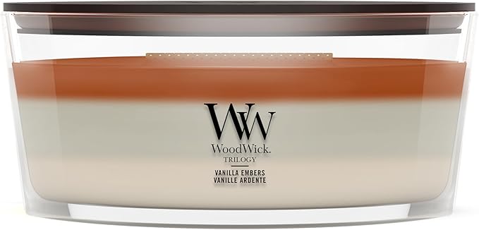 WoodWick | Ellipse Candle | Vanilla Embers | Great Gift for Women