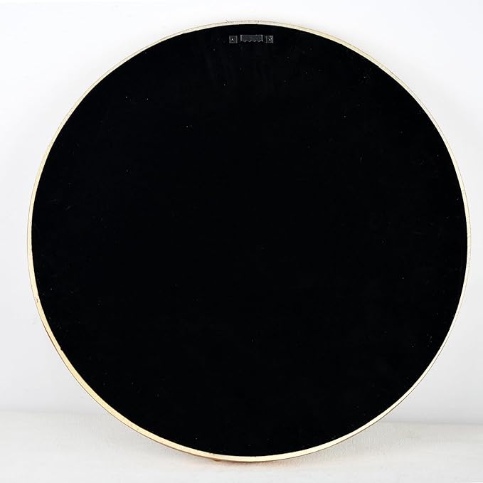 Funerom Vintage Decorative Wall Mirror Hanging Mirror Round (Gold 16 inch)