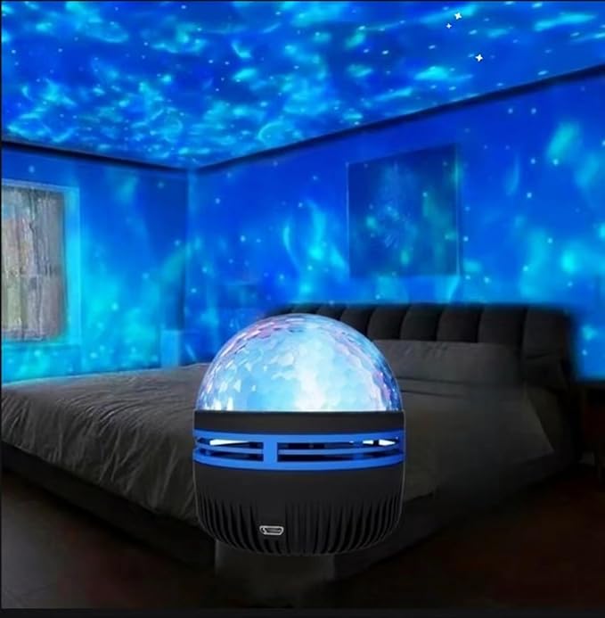 2 in 1 Northern Galaxy Light, Northern Lights and Ocean Wave Projector with Remote CoLntrol, RGB Colorful Night Light for Bedroom Home Decor Gifts (Aurora & Wave)