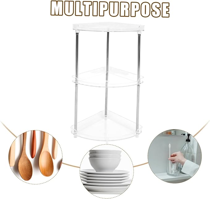 Bathroom Accessories Organizer Holder Organizer Bathroom Tray Makeup Shelf Bedroom Storage Tray Triangle Storage Rack