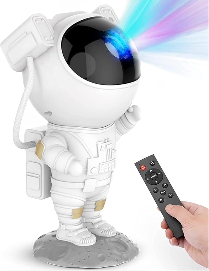 Astronaut Galaxy Projector for Bedroom, 360°Adjustable Star Projector with Timer Remote Control, Night Light Lamp, Sky Light Projecter for Gifts Gaming Party Home Décor