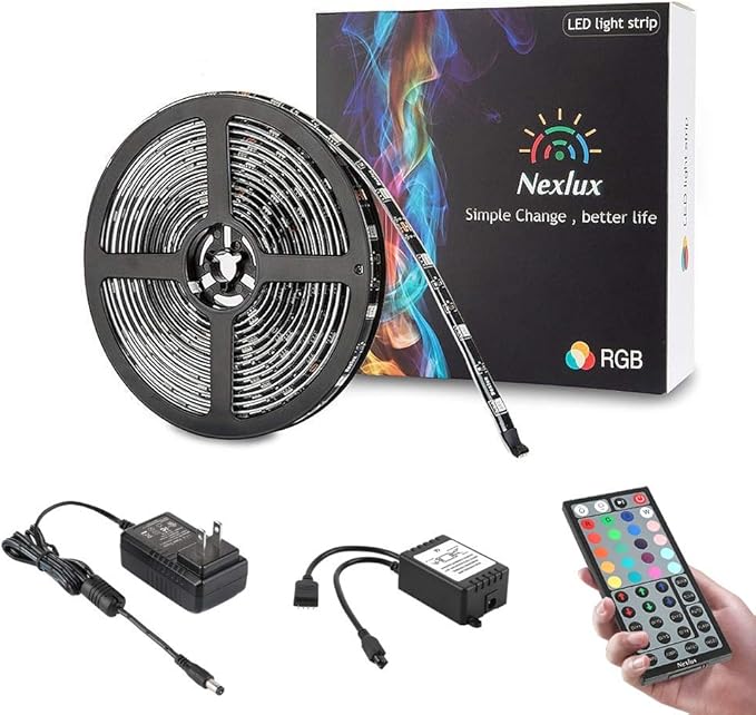 Nexlux WiFi LED Strip Lights, 16.4ft 150 LEDs Waterproof Smart Phone Controlled Light Strip LED Kit 5050 LED Lights,Working with Android and iOS System,Alexa, Google Assistant