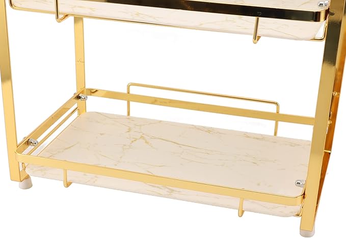 Bathroom Storage Shelf, Multi Fuctional Makeup Organizer, Wall Mounted Corner Organizer Standing Rack for Living Room Bedroom Kitchen (3 Tier)