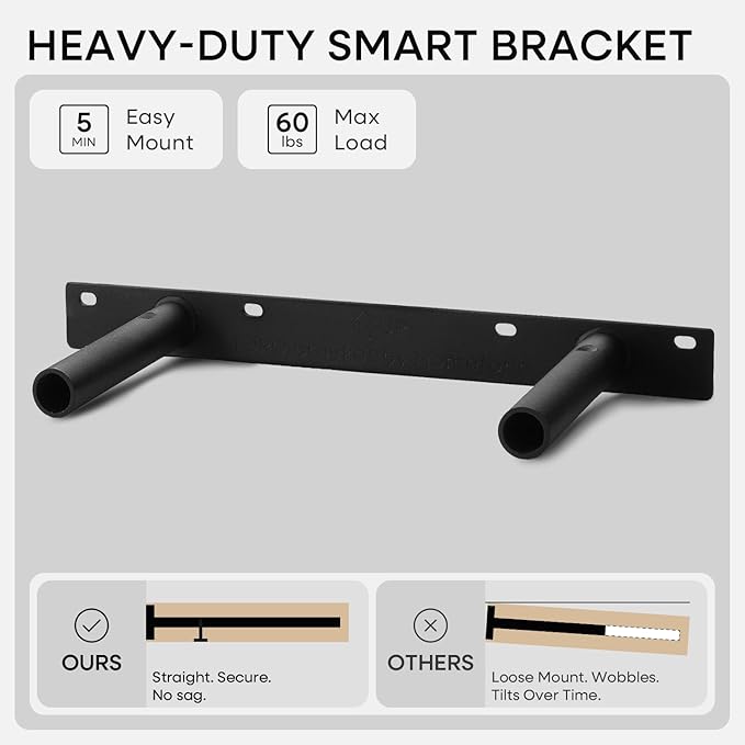 Homeforia Floating Shelf Black 12 inch, High End Solid Real Wood Small 12inch Floating Shelves for Wall Mounted, Black Wooden 12 in Floating Shelves, Heavy Duty Bracket, 12 X 6.5 X 1.75 inch, Set of 3