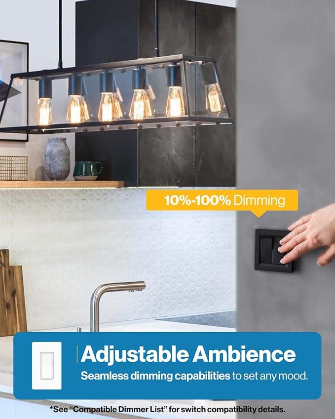 Sunco 100 Pack Edison Bulbs LED ST64, Clear Vintage Filament Waterproof Bulb, 800 LM, 8W (60W Equivalent), ST19, 4000K Cool White, E26 Medium Base, Decorative Dimmable UL