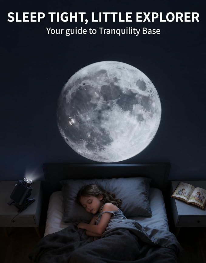 Galaxy Star Projector for Bedroom with 60 Built-in Non-Fading Scenes, HD Home Planetarium Projector, 3D Cosmic Galaxy Light for Bedroom, Twinkling Star & Meteor, Ultimate Space Gift