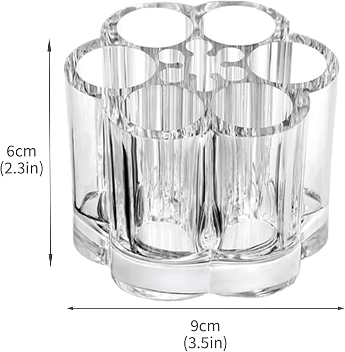 2-Pack Plum Flower Perfume Organizer, Clear Acrylic Rollerball Perfume Holder & Display Tray, Perfume Storage for Dresser, Lip Gloss Organizer, Beauty Scentbird Case for Women