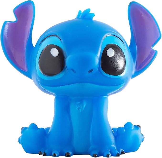 Disney Stitch Squishy Night Light 6" LED Soft Mood Lamp for Decor, Kids Bedrooms, Collectors & Gift Giving