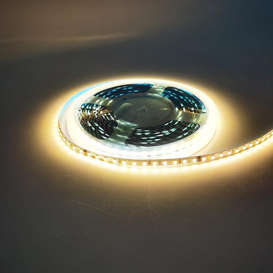 110V LED Strip Lights 120leds/m Flexible LED Tape, No Power Supply Needed (Warm White 3000K, 16.4FT), LED-STL120