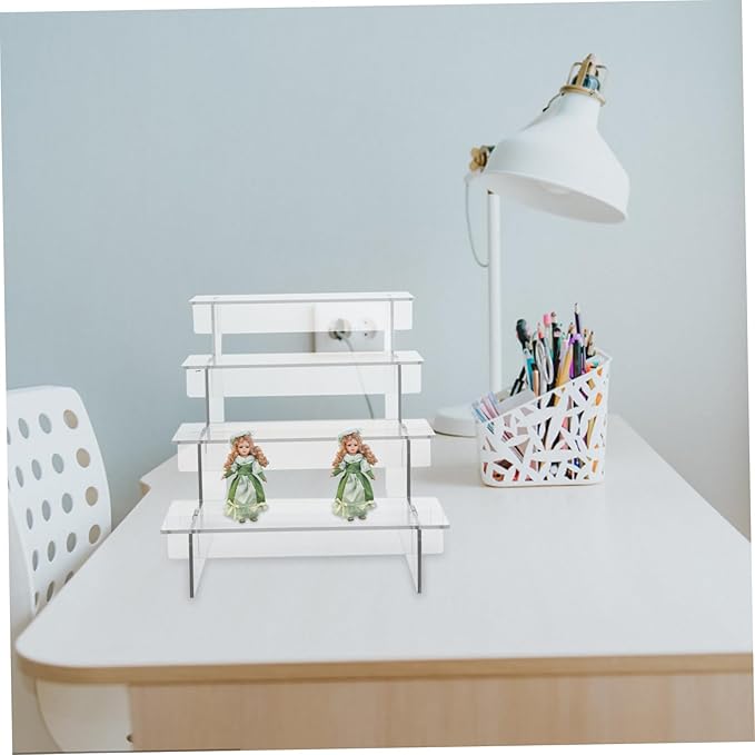 DECHOUS Collection Model Storage Rack Acrylic Figures Stand Vanity Makeup Organizer Sturdy Design