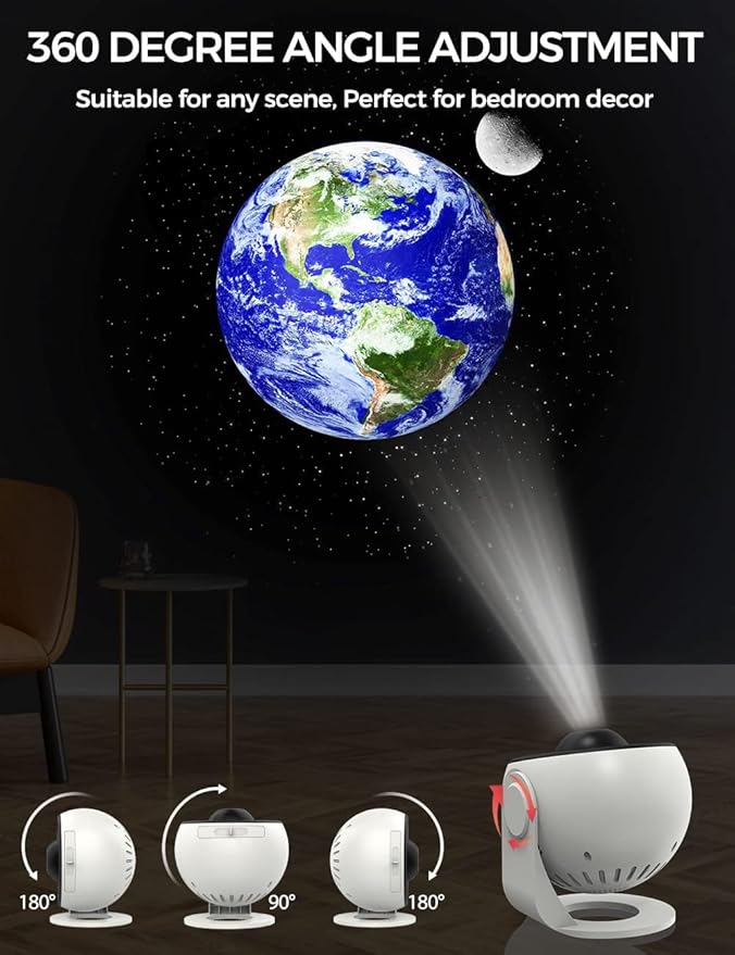Pro Galaxy Projector, 13 in 1 Planetarium Star Projector for Bedroom Decor, 360° Rotating Nebula Projector Lamp, Timmer Starry Night Light Sleep Projector for Kids,Ceiling,Room Decoration,Gifts