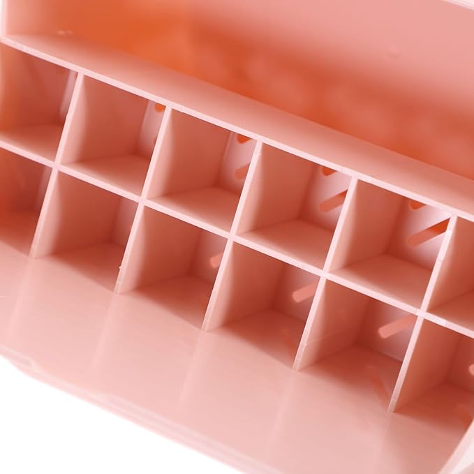 minkissy Cosmetics Storage Box Large Capacity Lipstick Organizer for Makeup and Jewelry Elegant Design for Vanity and Desktop for Women and Girls