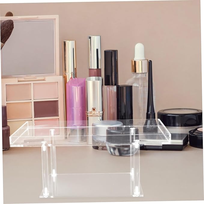 Alipis Transparent Cake Stand Perfume Stand Holder Clear Display Risers Makeup Perfume Organizer Jewelry Display Stand Cake Display Holder Toy Model Stand Acrylic Storage Rack Dessert