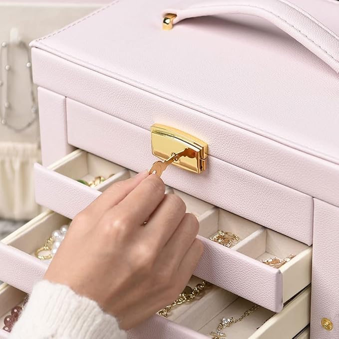 Makeup Organizers Jewelry Box Storage Box Large-Capacity Multi-Layer Jewelry Box Can Store Display Ring Bracelet Necklace Earrings Watch Jewelry Case