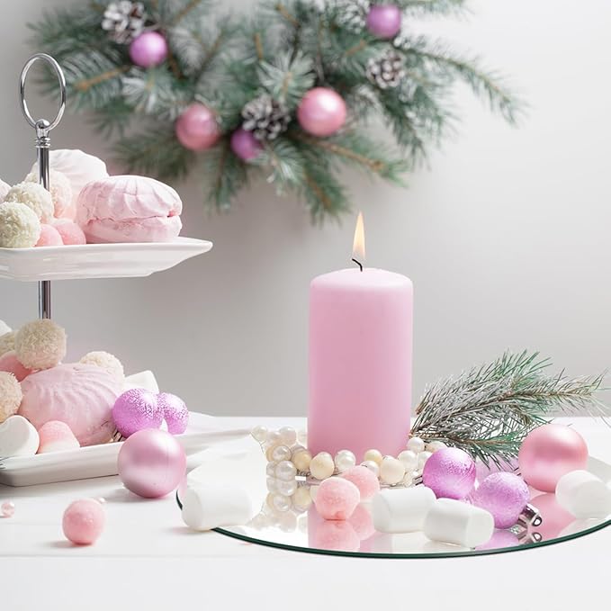 18 Pack Round Mirrors for Centerpieces, Circle Mirror Centerpieces for Tables, Tray Candle Plates Acrylic Mirrors for Table Wedding Birthday Christmas Miroor Home Wall Decor (10inch)