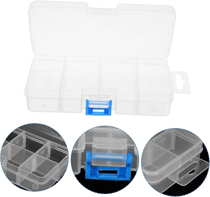 Mikinona Slot Manicure Tool Storage Box Lids Nail Polish Organizer for Desktop Jewelry Box Organizer Makeup Display Stand Sturdy Portable