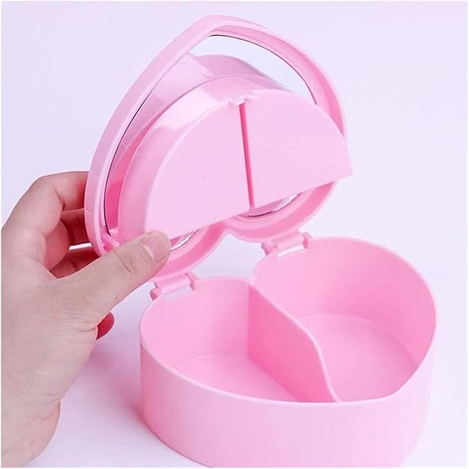 Jewelry Box,Earring Organizer Box Romantic Jewelry Box Earrings Display Box Hair Clip Storage Box Jewelry Organizer Box with Heart Make Makeup Organizer Box
