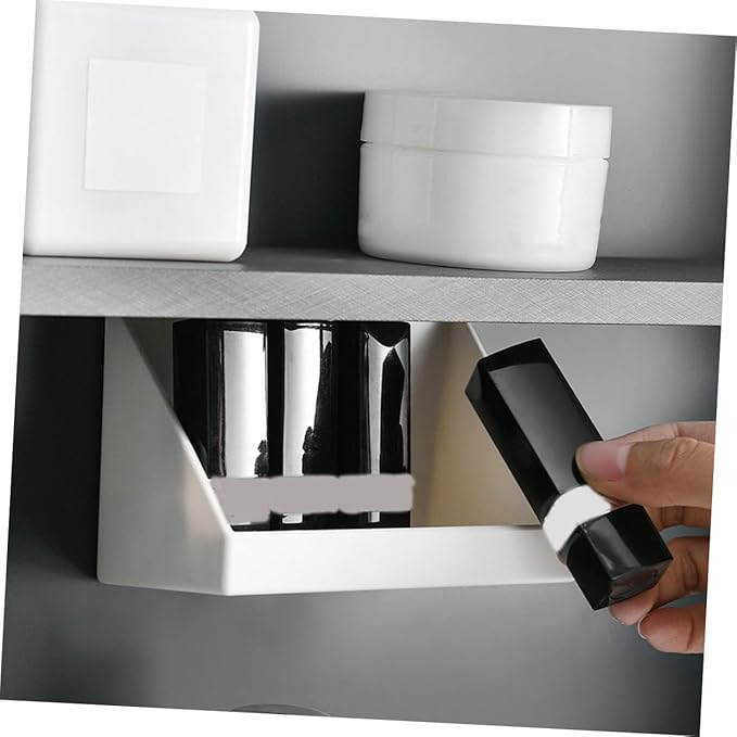 2sets Makeup Organizer Wall Storage Rack Bathroom Accessory Vanity Organizer