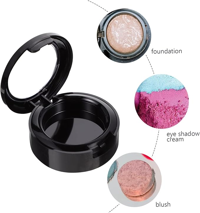 8pcs Eyeshadow Storage Box Lightweight Compact Makeup Organizer Case with Compartments for Travel and Home Use Suitable for Eyeshadow Blush Foundation White