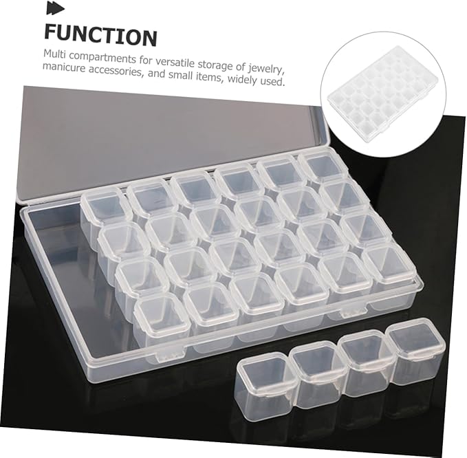 PRETYZOOM Small Jewelry Holder Box Portable Earring Organizer Makeup Organizer for Travel