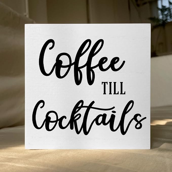 Inspirational Christian Decor, God Is Within Her, She Will Not Fall" Wood Sign, Rustic Farmhouse Wooden Plaque for Home, Desk, Coffee Bar