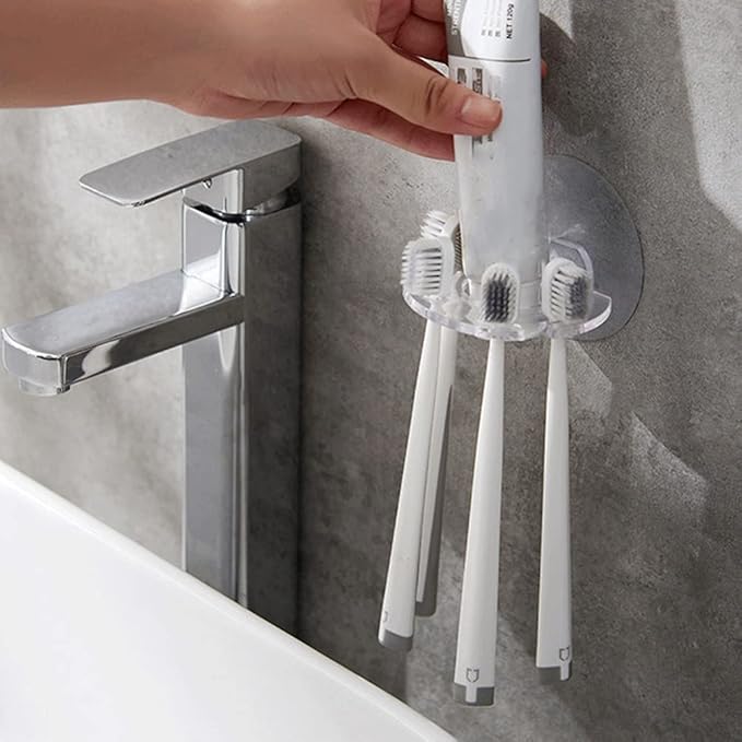 Kids Clothes Hangers 5pcs Toothbrush Holders Wall Mounted Toothbrush Rack Stainless Steel Bathroom Toothbrush Organizer Make Up Brush Holder for Home Hotel Kids Clothes Hanger Hooks
