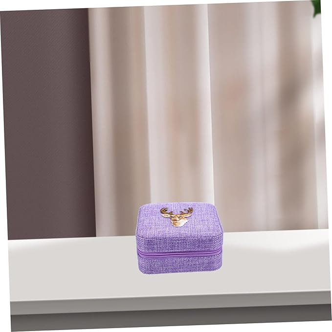 BESPORTBLE Travel Jewelry Organizer Box for Women Portable Earring Ring Holder Storage Case Dividers Small Cosmetic Organizer for Travel Jewelry Storage Box