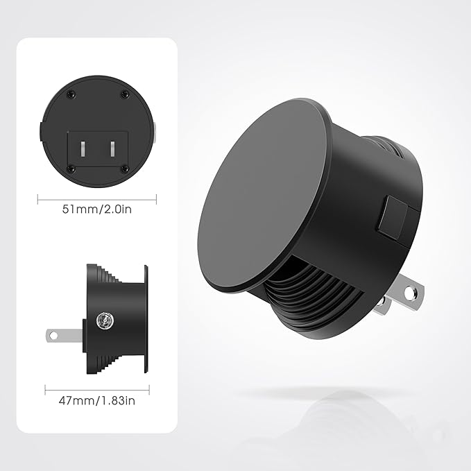 Briignite Night Lights Plug into Wall [2 Pack], Dusk to Dawn Sensor Nightlight, Brightness Adjustable, 5000K Daylight White, Dimmable Plug in Night Light for Bedroom, Hallway, Stairs, Kitchen