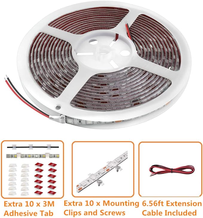 LED Boat Strip Lights, 32.8FT Marine Pontoon Led Lights, Waterproof Boats Interior Light, Under Gunnel Light, Boats Deck Lighting, Night Fishing Lighting for Pontoon Bass Fishing Yacht Kayak (White)