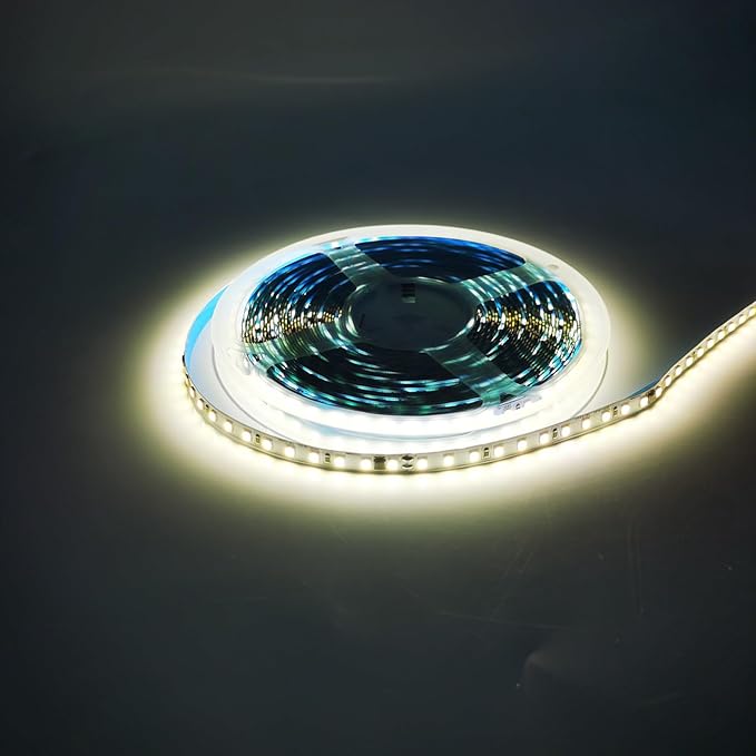 110V LED Strip Lights 120leds/m Flexible LED Tape, No Power Supply Needed (Natural White 4000K, 16.4FT), LED-STL120