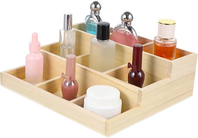 KESYOO Wooden Multi-layer Jewelry Box Earring Necklace Organizer Makeup Counter Storage