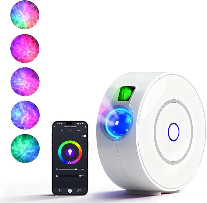 LIUYANG Galaxy Projector for Bedroom, Voice Control Star Projector with Nebula, Night Light for Kids Adults Room Decor Home Party Bar, Compatible with Alexa & Google Home Birthday Valentines Day Gifts
