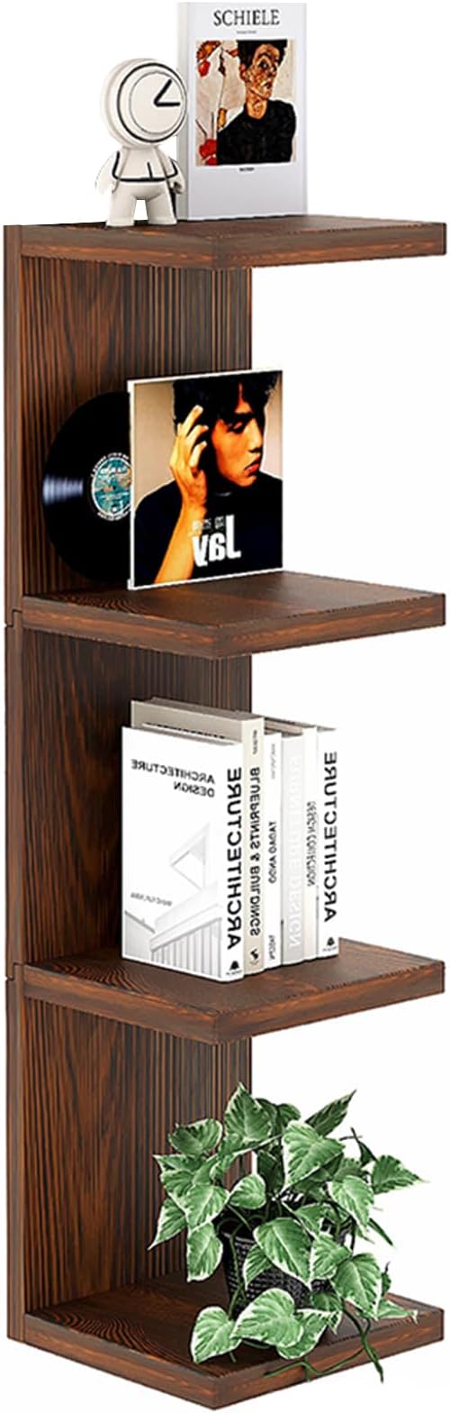 LitaEther Lack Wall Shelf,Display Floating Shelf (Solid Wood, 4 Tier)