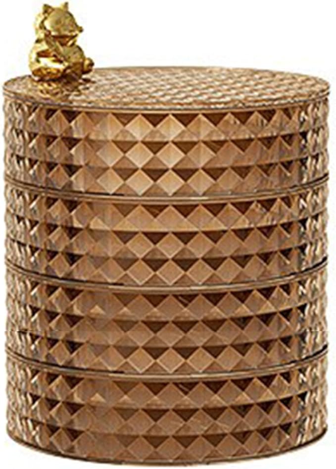 Jewelry Box Rotatable Jewelry Storage Case Jewelry Holder Jewelry Display Organizer Rotatable Jewelry Case Display Organizer for Bathroom Desk (B)