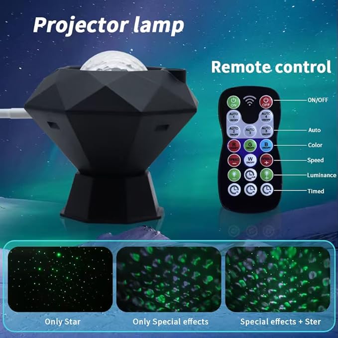 Star Projector, Galaxy Projector Night Light with Timer and Remote Control for Adults LED Star Projector for Ceiling Bedroom Decoration Party