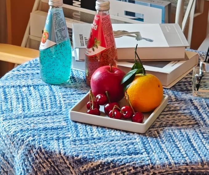 Small Square Tray (5.9 inch) 3 Pack, Durable Green Tray for Desserts & Organization, Lightweight for Coffee, Drinks, Party, Seasoning, Perfume and Display.