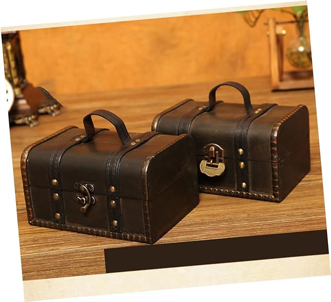 1pc Vintage Wooden Jewelry Storage Box Elegant European Style Makeup Organizer for Home Bedroom Container for Cosmetics and Items Grey