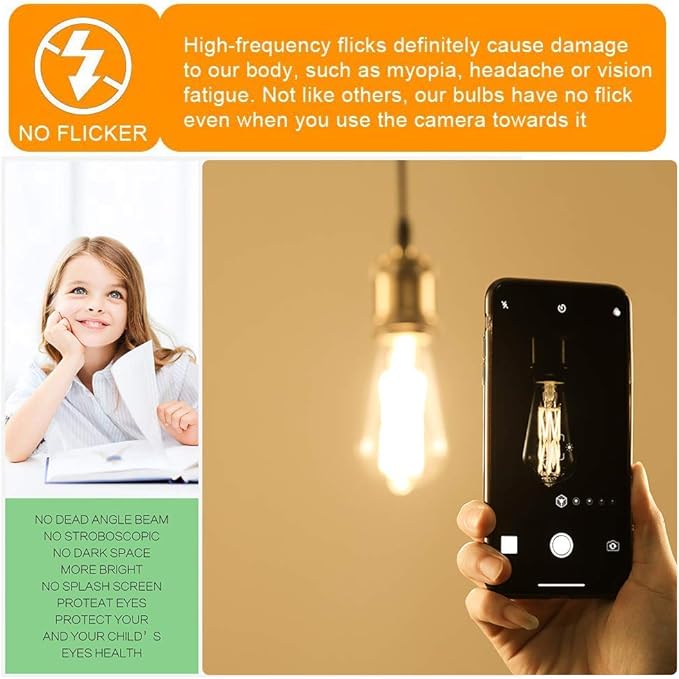 Leools Vintage 10W LED Edison Bulb Dimmable, 100W Equivalent Antique Style Filament Light Bulbs, Clear Glass, Warm White 2700K, 1200LM, E26 Base, Decorative, 360 Degrees Beam Angle, Pack of 4.