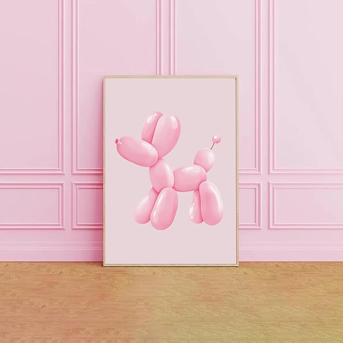 Blue and Pink Preppy Poster Set of 6 Cute Coquette Bow Boots Wall Art Aesthetic Coastal Wall Art, Trendy Girls Dorm Decor Cute Pink Bows Wall Decor for Bedroom Living Room Unframed 12x16 Inch