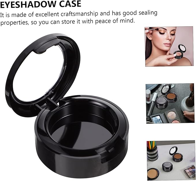 8pcs Eyeshadow Storage Box Lightweight Compact Makeup Organizer Case with Compartments for Travel and Home Use Suitable for Eyeshadow Blush Foundation White