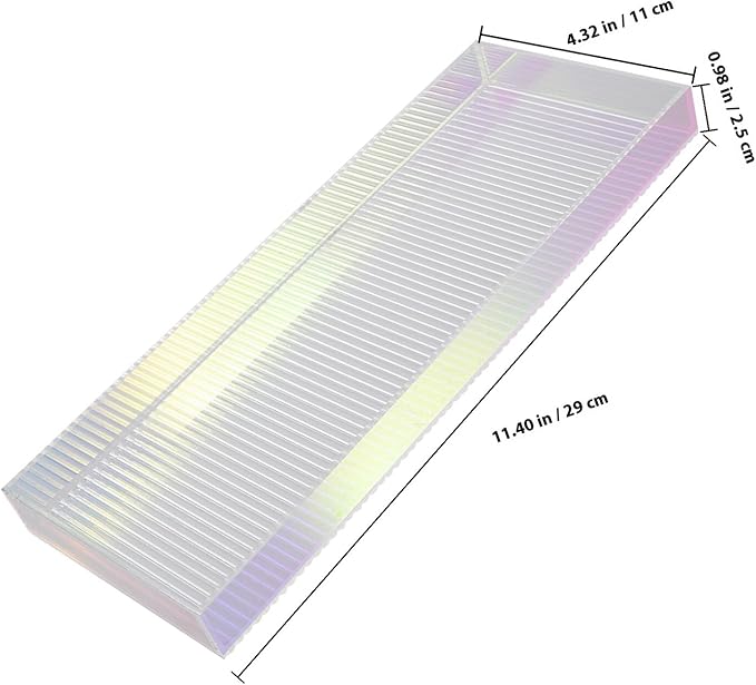 MAGICLULU Acrylic Vanity Tray Makeup Organizer Iridescent Striped Design, Small Cosmetic Storage Plate for Perfume and Skincare, Decorative Dresser Tray for Home and Entryway