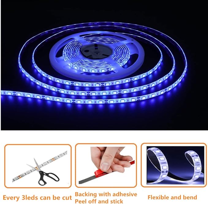 RV Awning LED Light Strip, 13FT 12V for Camper Motorhome Travel Trailer Concession Stands Food Trucks, Waterproof Exterior for Party BBQ